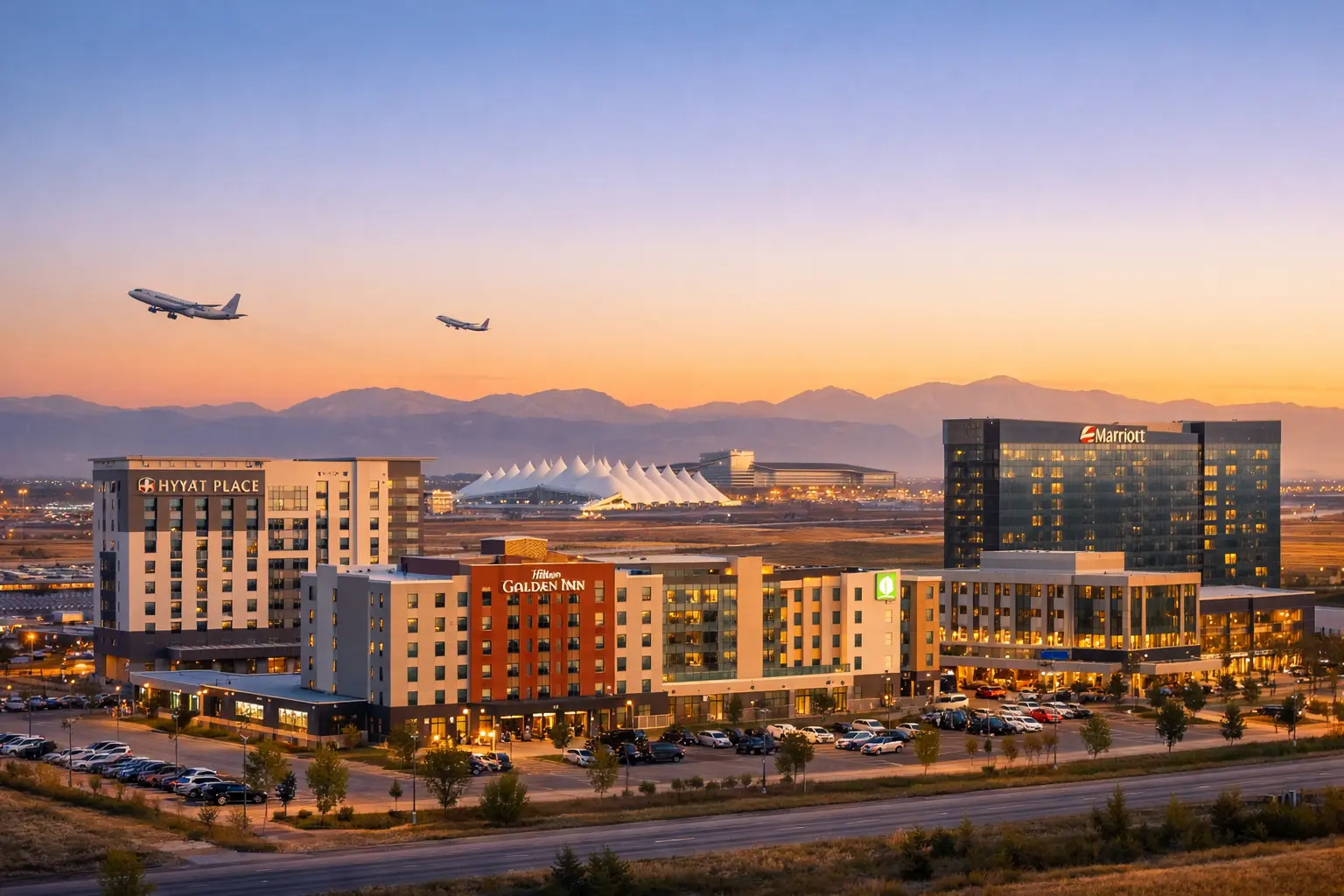 Denver airport hotels located near Denver International Airport terminal