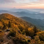 things to do in smoky mountains. Misty ridgelines of Great Smoky Mountains National Park at sunrise